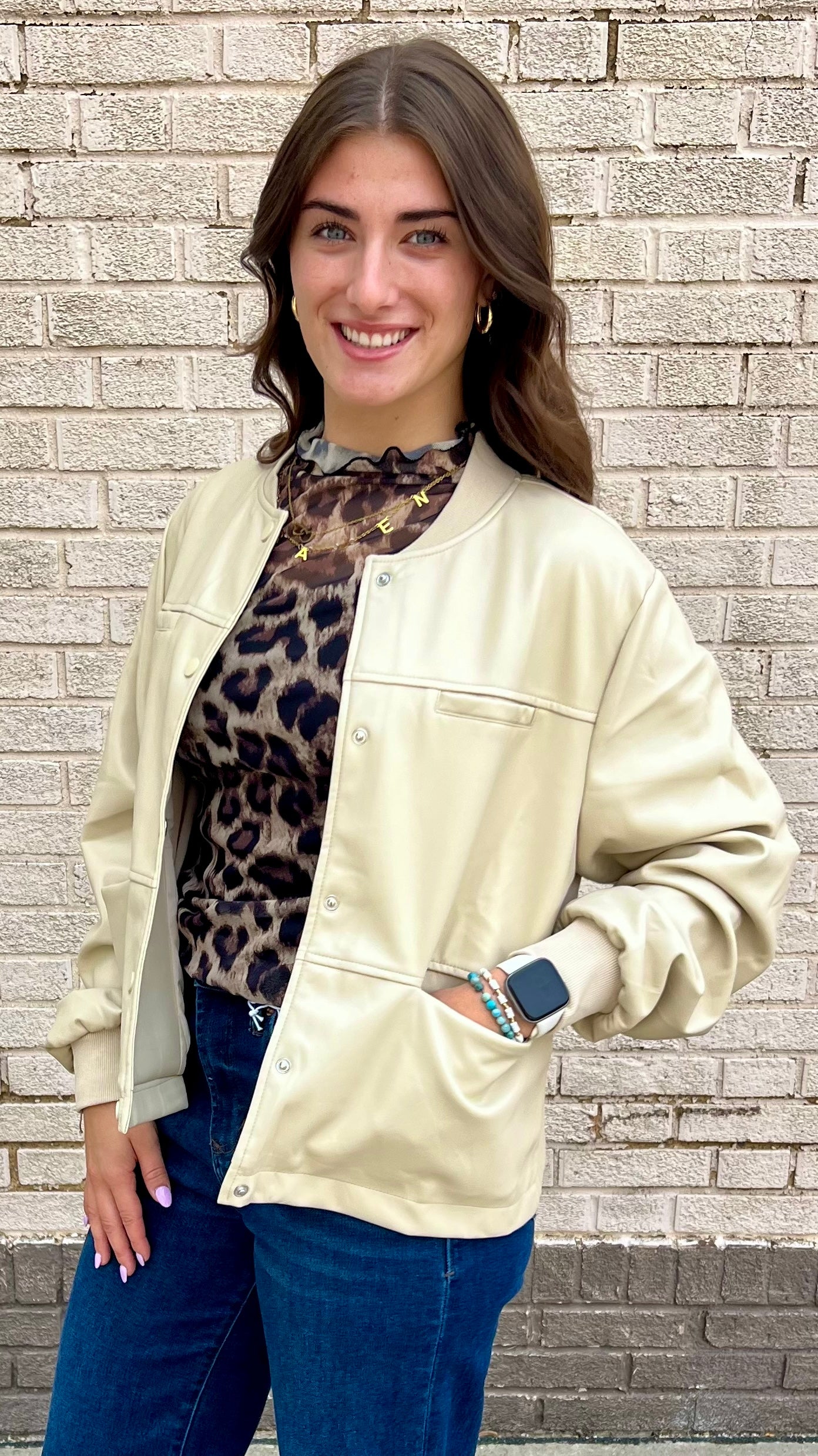 Smooth Operator Faux Leather Jacket