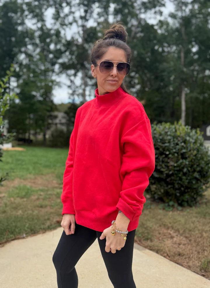The Viral Mock Neck Sweatshirt