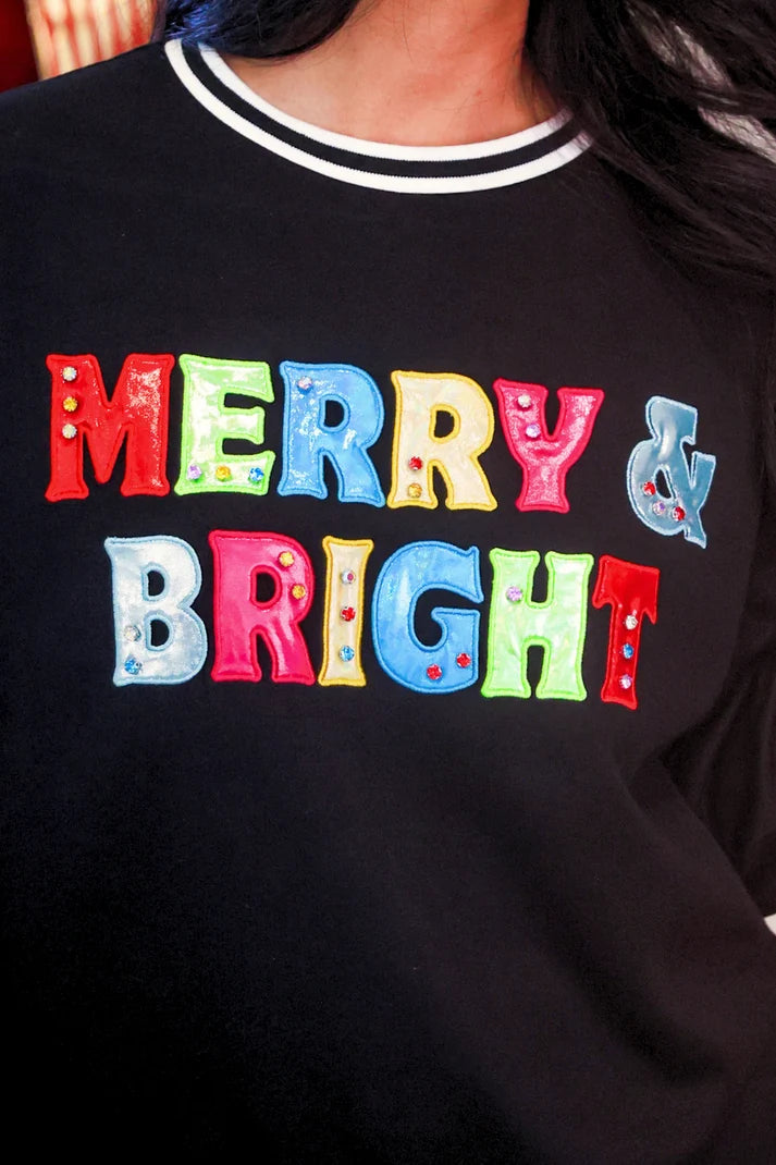 PRE ORDER Merry & Bright Foil Pullover (ETA 10/19)