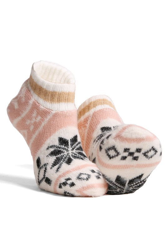 Let It Snow Non-Slip Slipper Ankle Socks