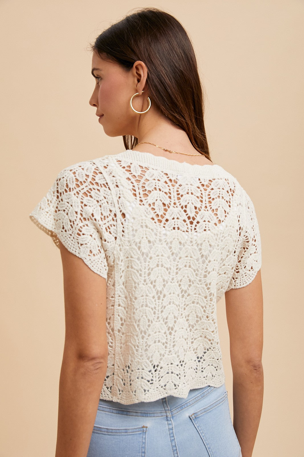 Rustic Charm Crochet Top