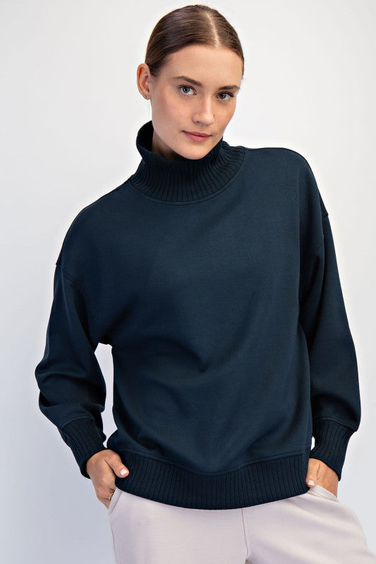 Cozy Confidence Mock Neck