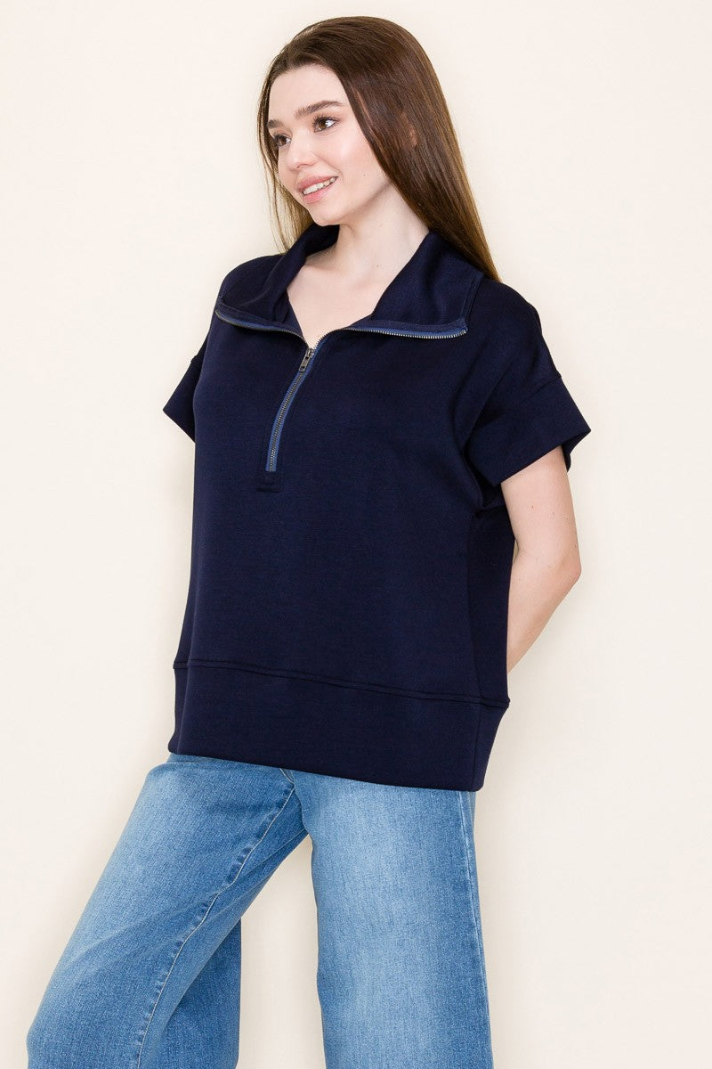 Zip It & Chill Knit Top