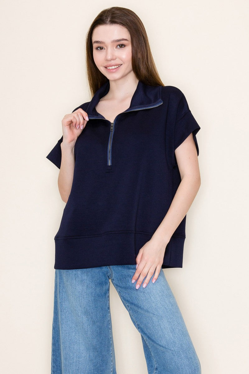 Zip It & Chill Knit Top