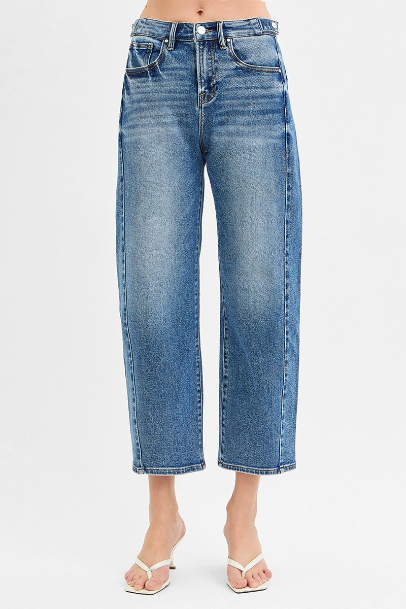 Weekend Wanderer Barrel Leg Jeans by Risen