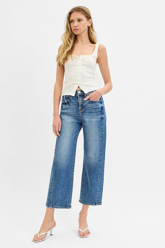 Weekend Wanderer Barrel Leg Jeans by Risen