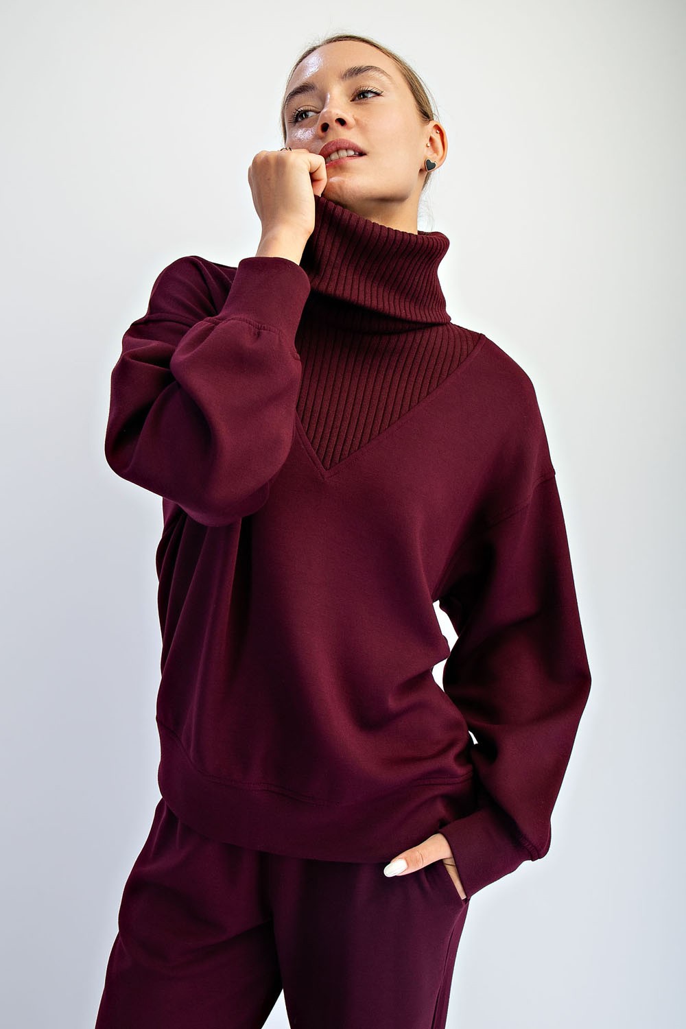 Merlot Moments Modal Pullover
