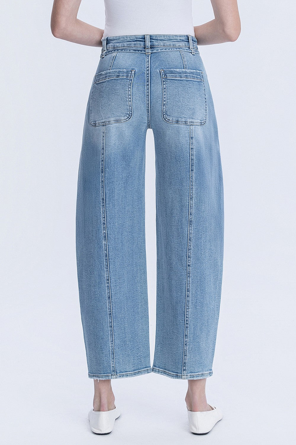 Bow & Go Barrel Leg Jeans by Lovervet