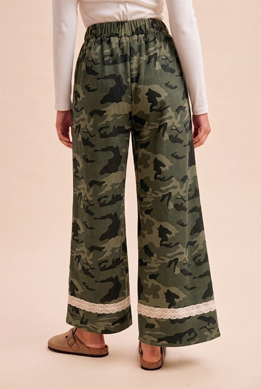 Camo & Lace French Terry Joggers