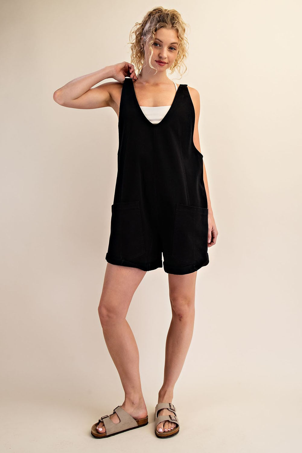 Cotton Twill Romper