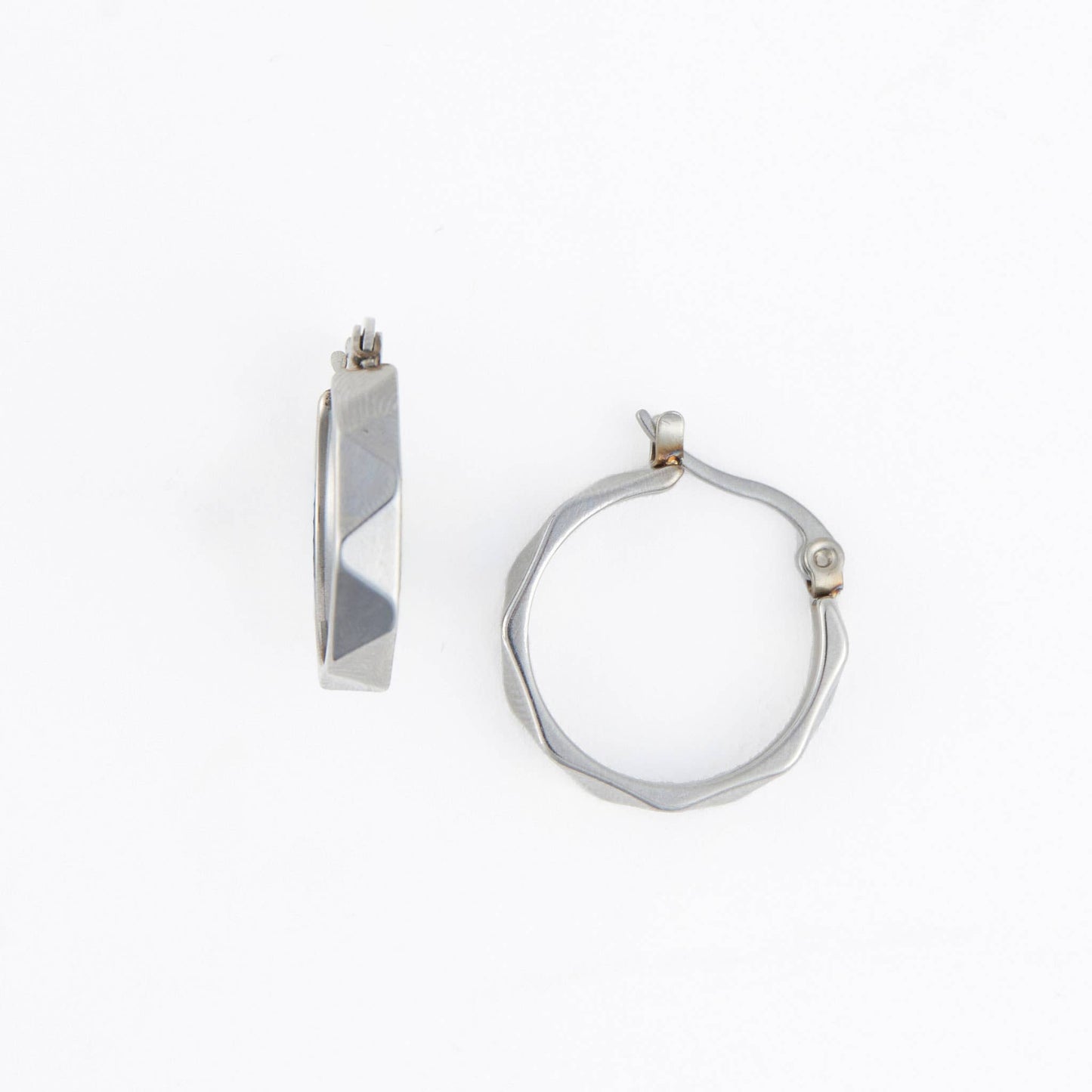 Narelle Waterproof Abstract Hoop Earrings