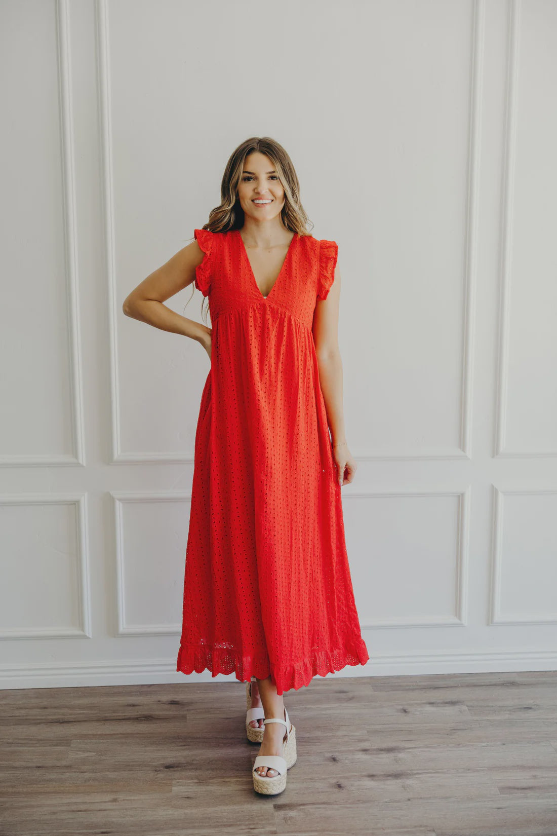 The Dutton in Hibiscus Eyelet