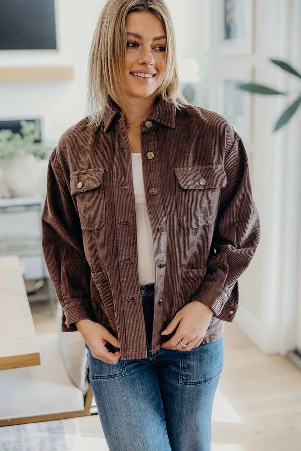 Cocoa Crush Corduroy Jacket