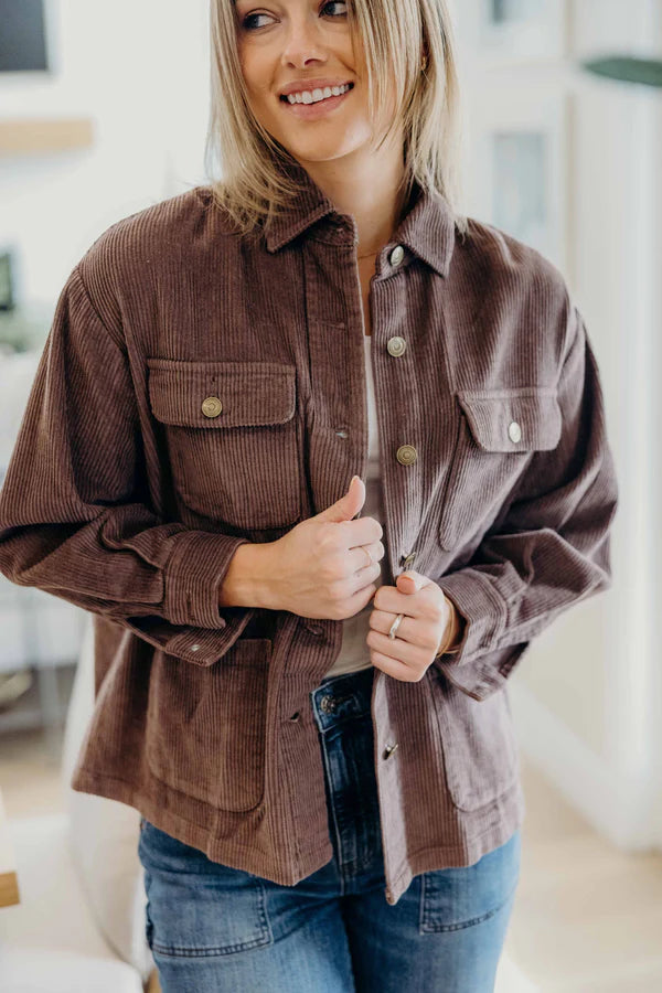 Cocoa Crush Corduroy Jacket