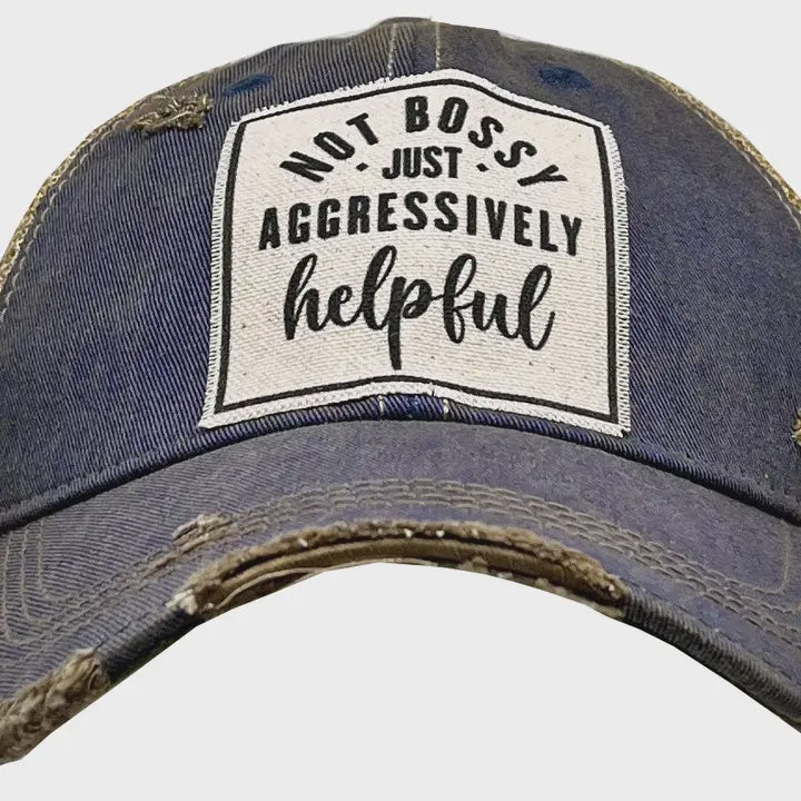 Not Bossy Just Aggressively Helpful Trucker Hat Baseball Cap