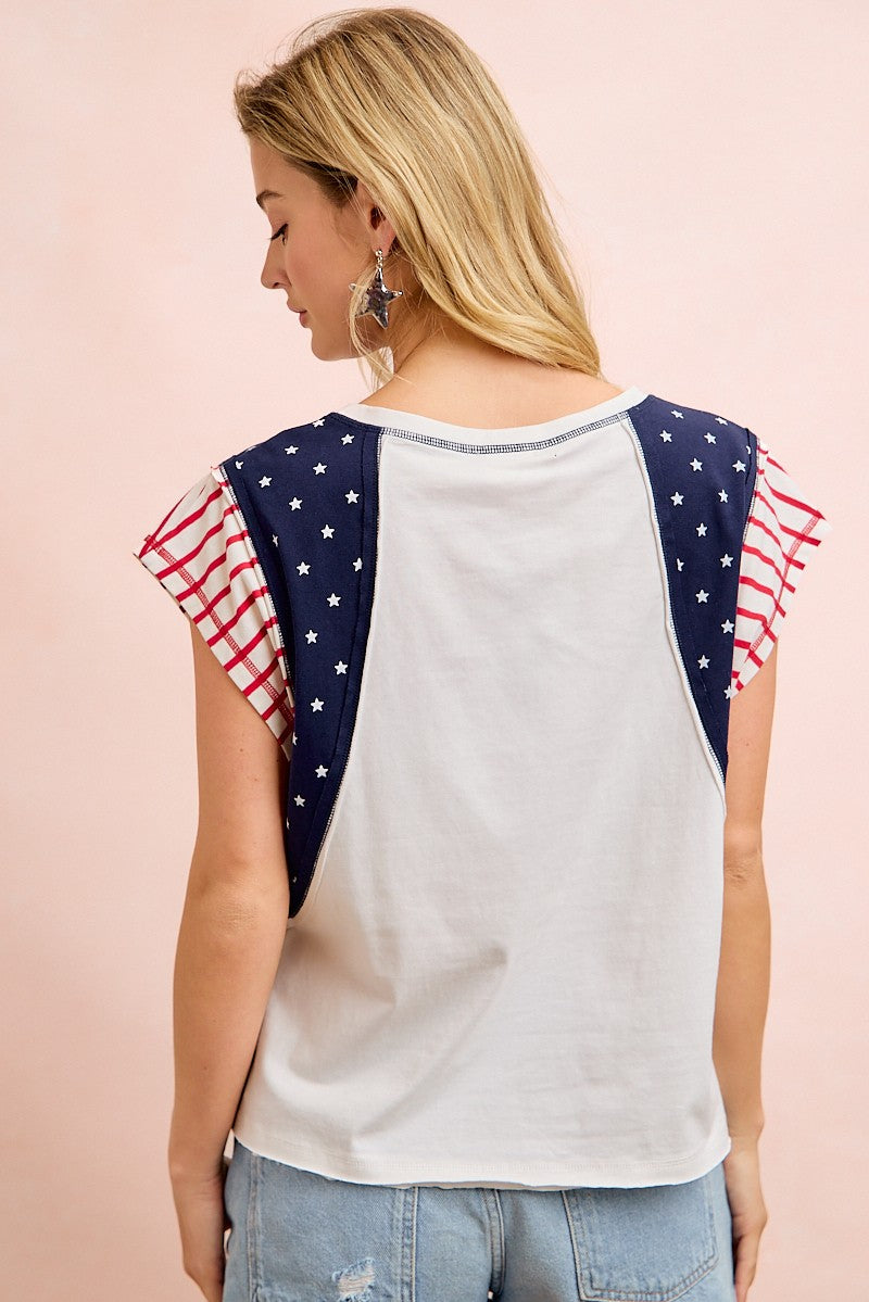 Patriotic Petals Top
