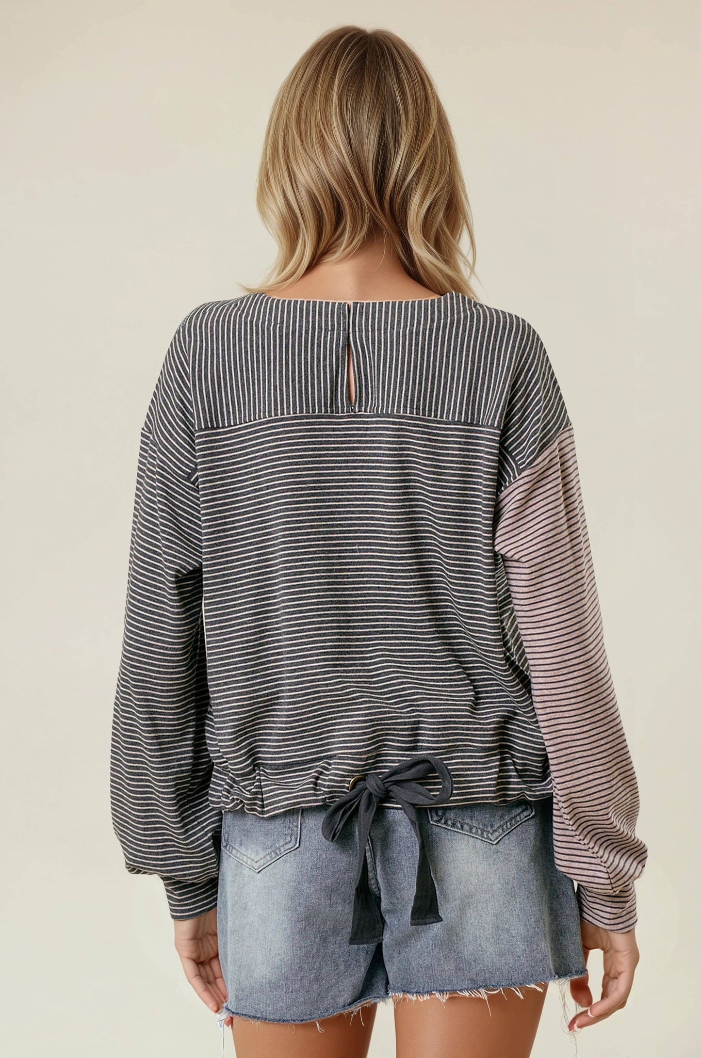 Double Take Stripe Top