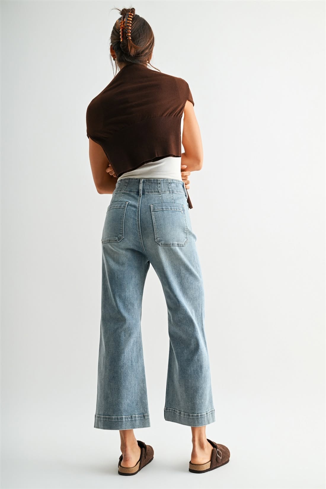 Weekend Wanderer Cropped Wide Leg Micah Denim