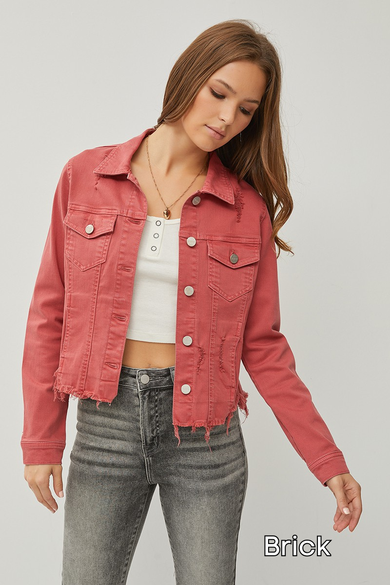 Fray Day Denim Jacket by Risen Jeans