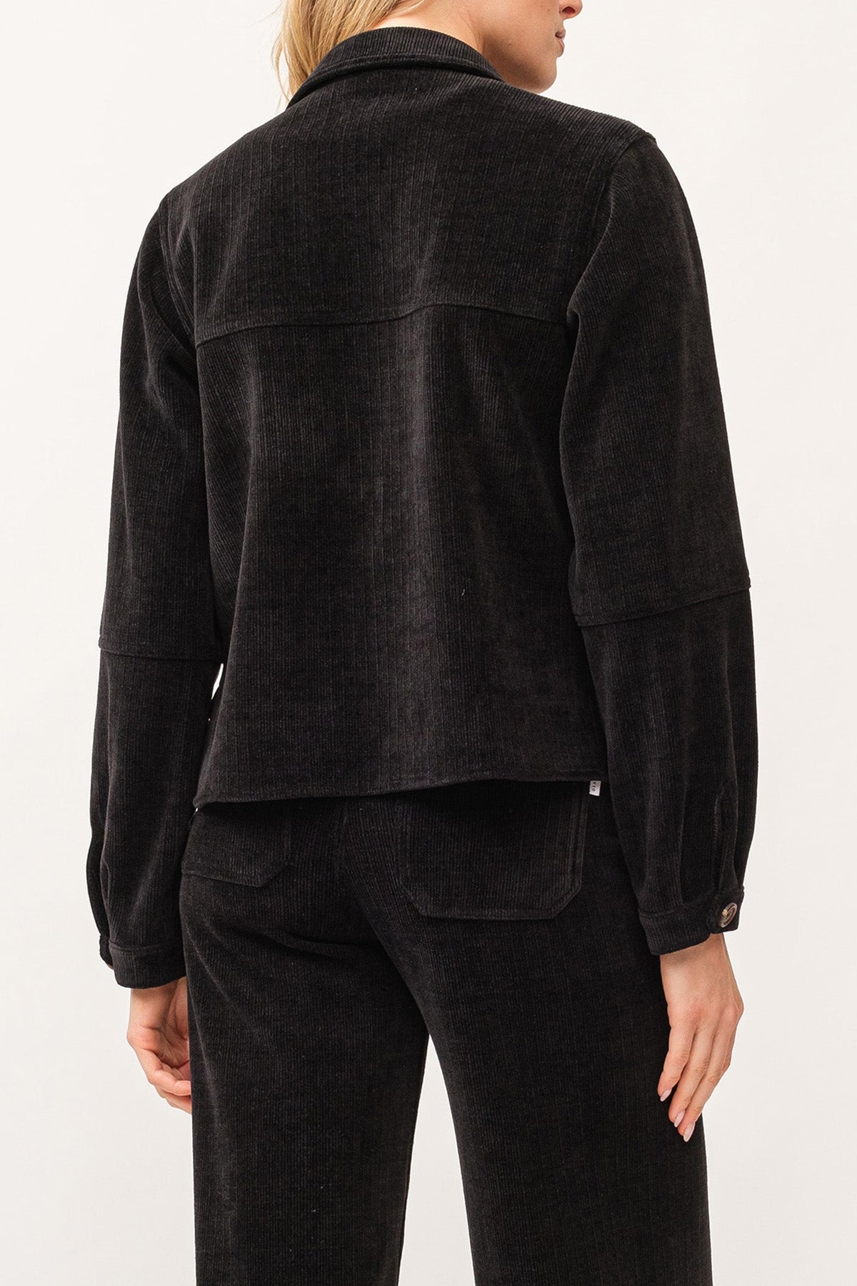 Cropped Gina Jacket in Black by Dear John