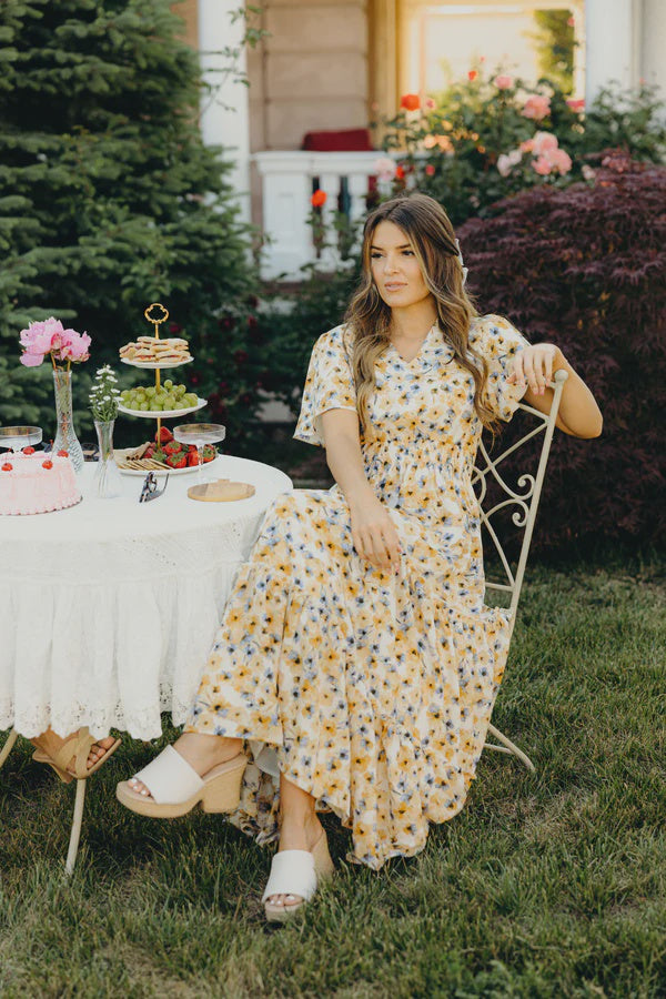 The Eden Dress in Golden Iris
