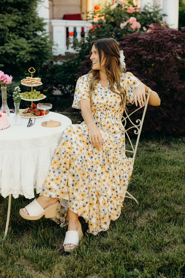 The Eden Dress in Golden Iris
