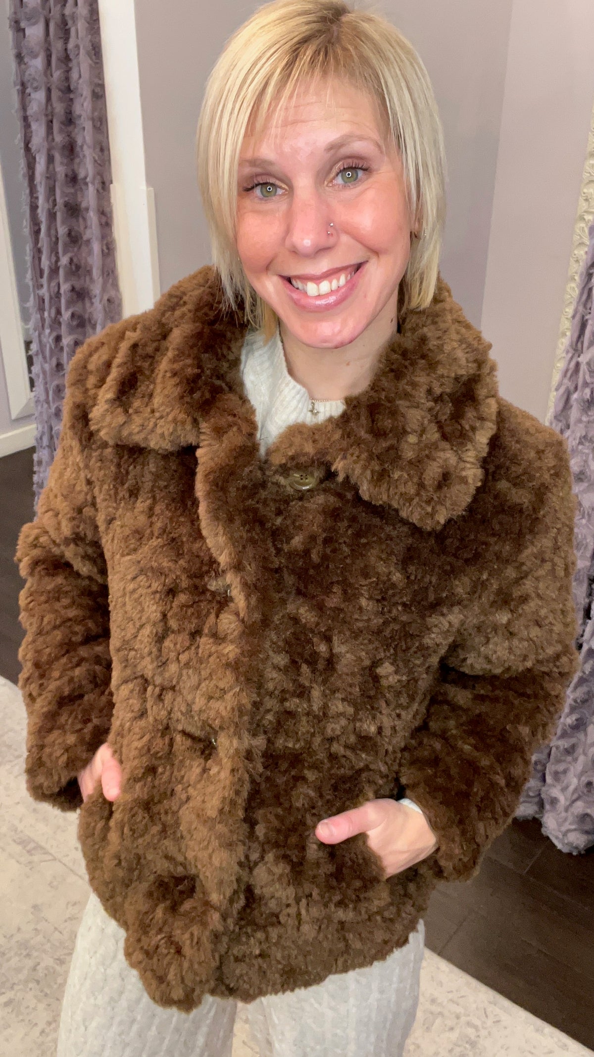 Cocoa Crush Teddy Jacket