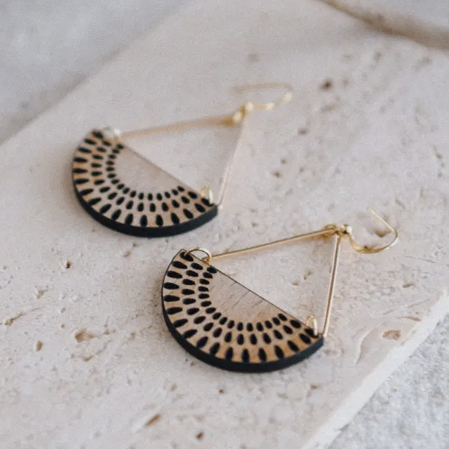 Gold Plated Flying Lotus Daisy Earring