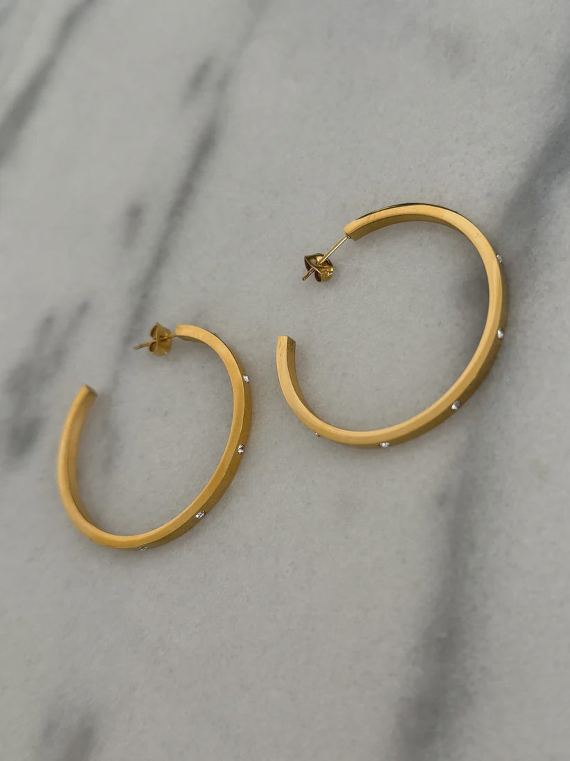 Kylie Hoops by Chan Sutt Pearls
