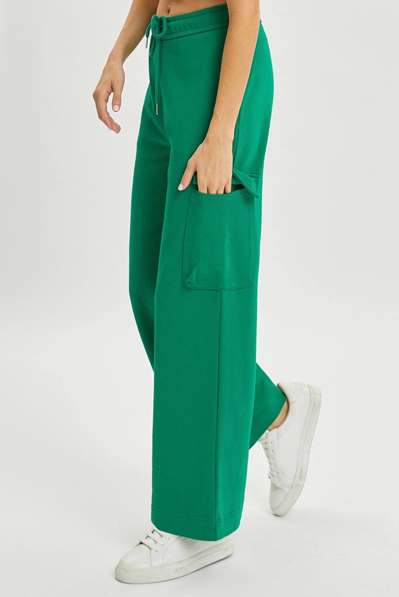 Terry Relaxed Fit Cargo Pants