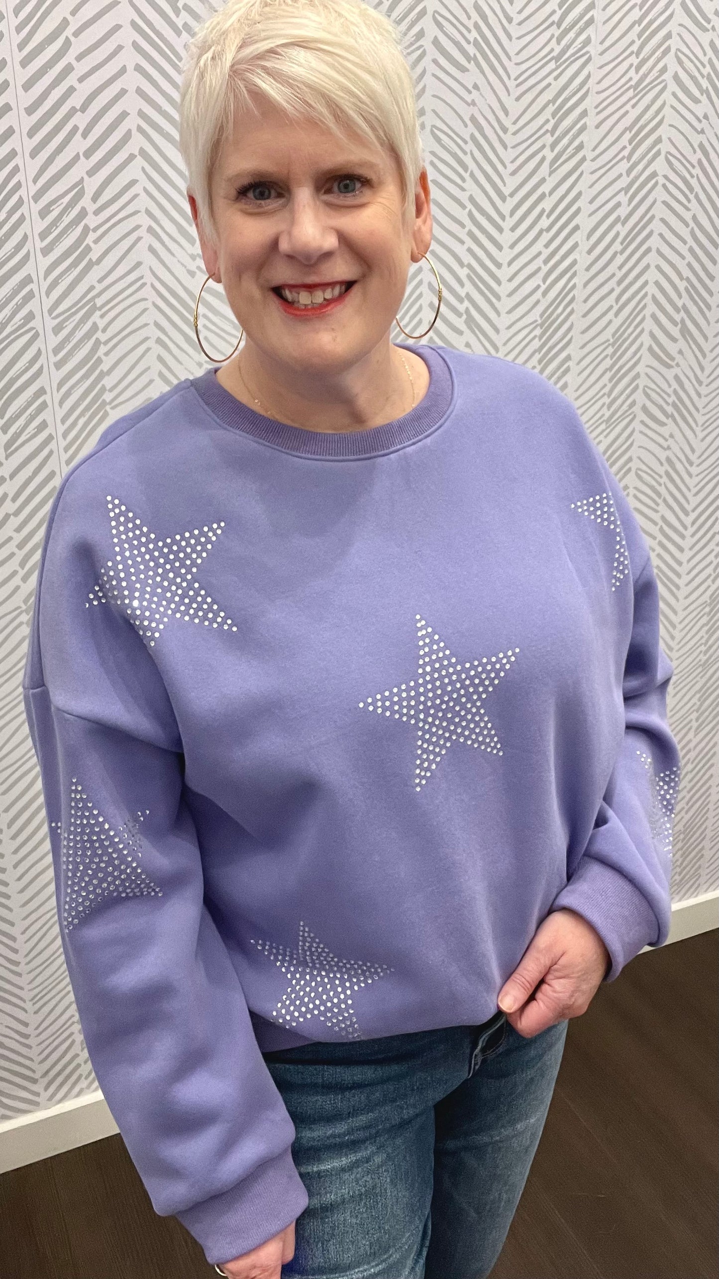 Star Studded Sweatshirt