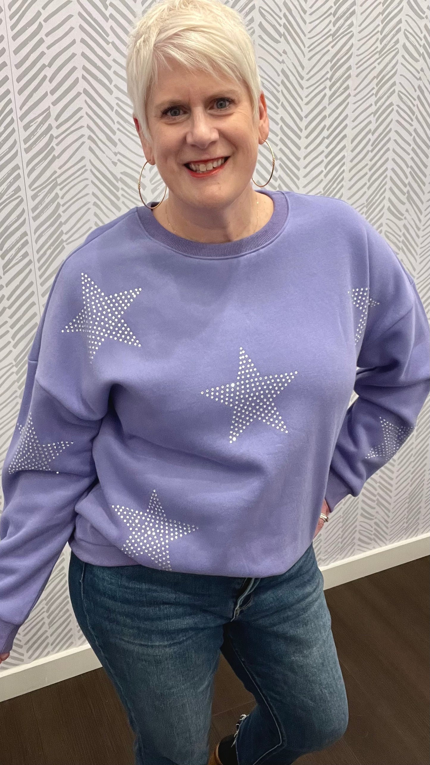 Star Studded Sweatshirt