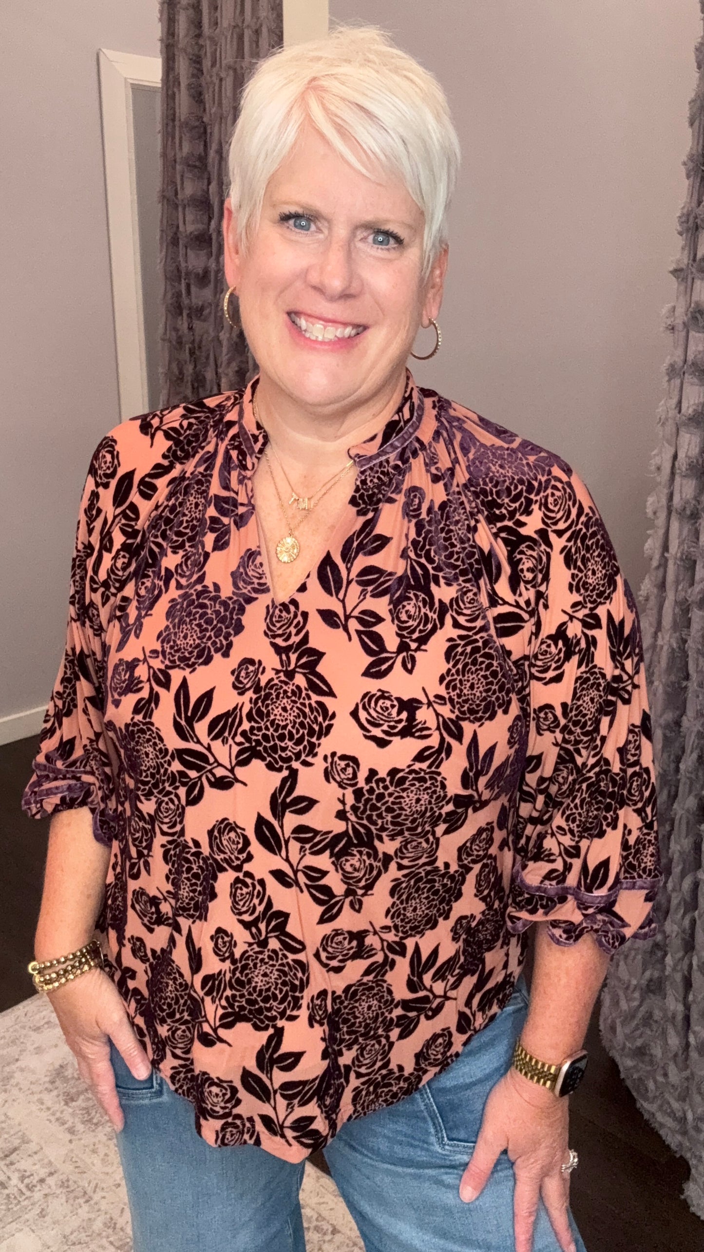 Velvet Rose Whisper Top