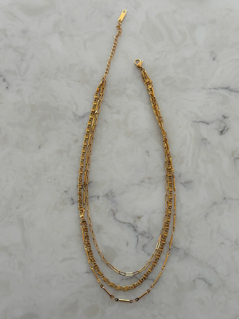 The Triple Layered Necklace by Chan Sutt Pearls