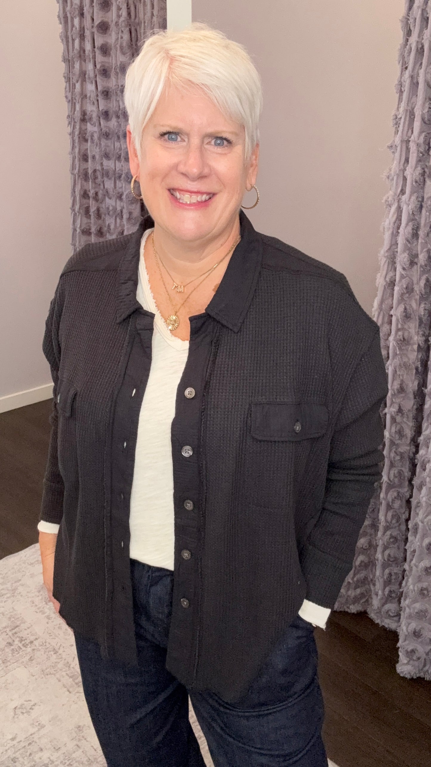 Foster Waffle Knit Jacket by Dear John