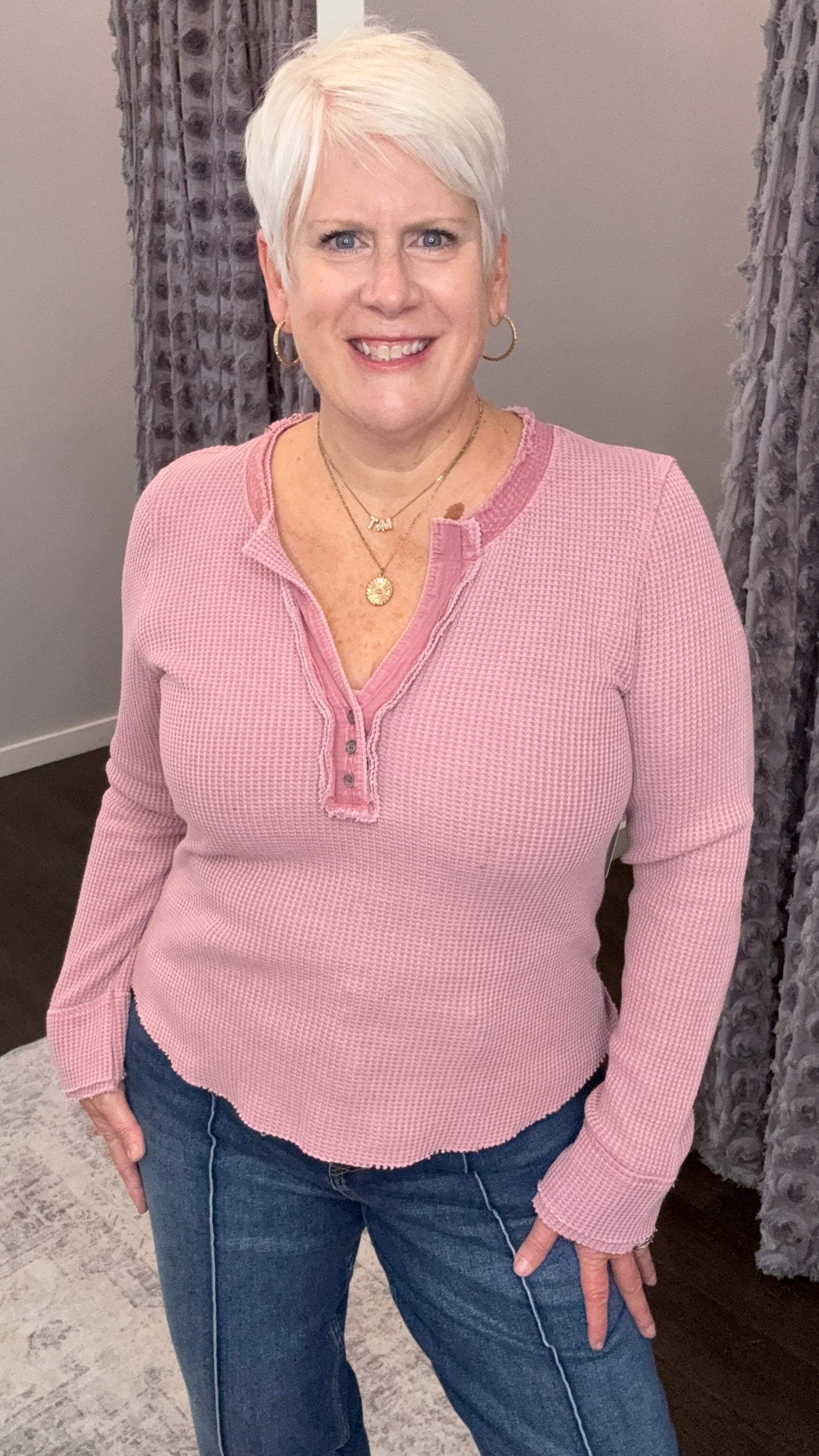Luna Waffle Knit Top by Dear John