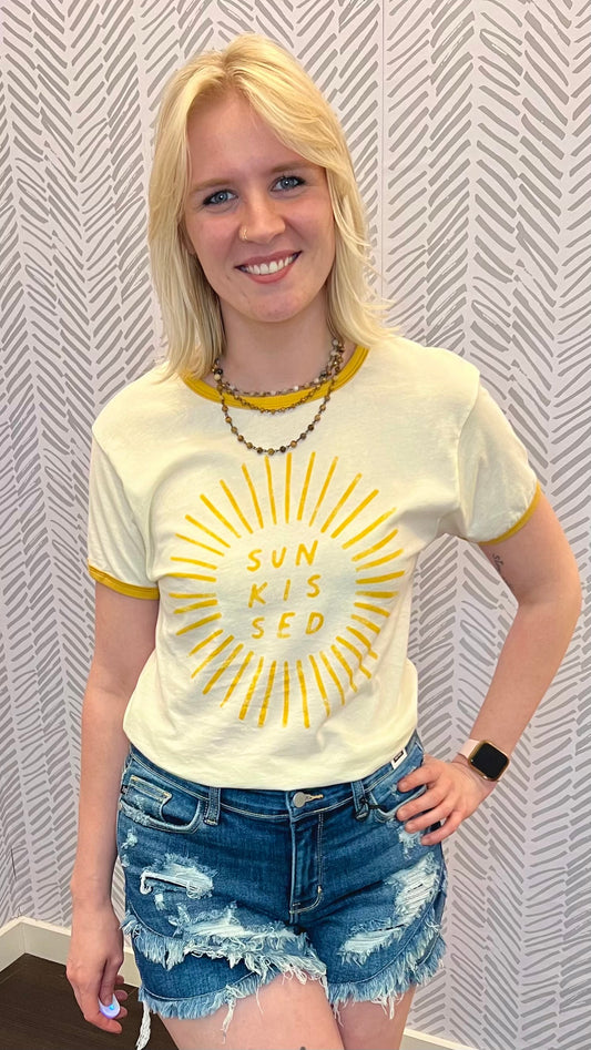Sunkissed Ringer Graphic Tee