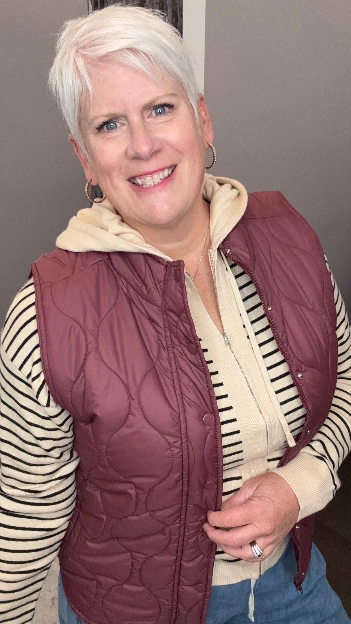 Merlot Moment Quilted Vest