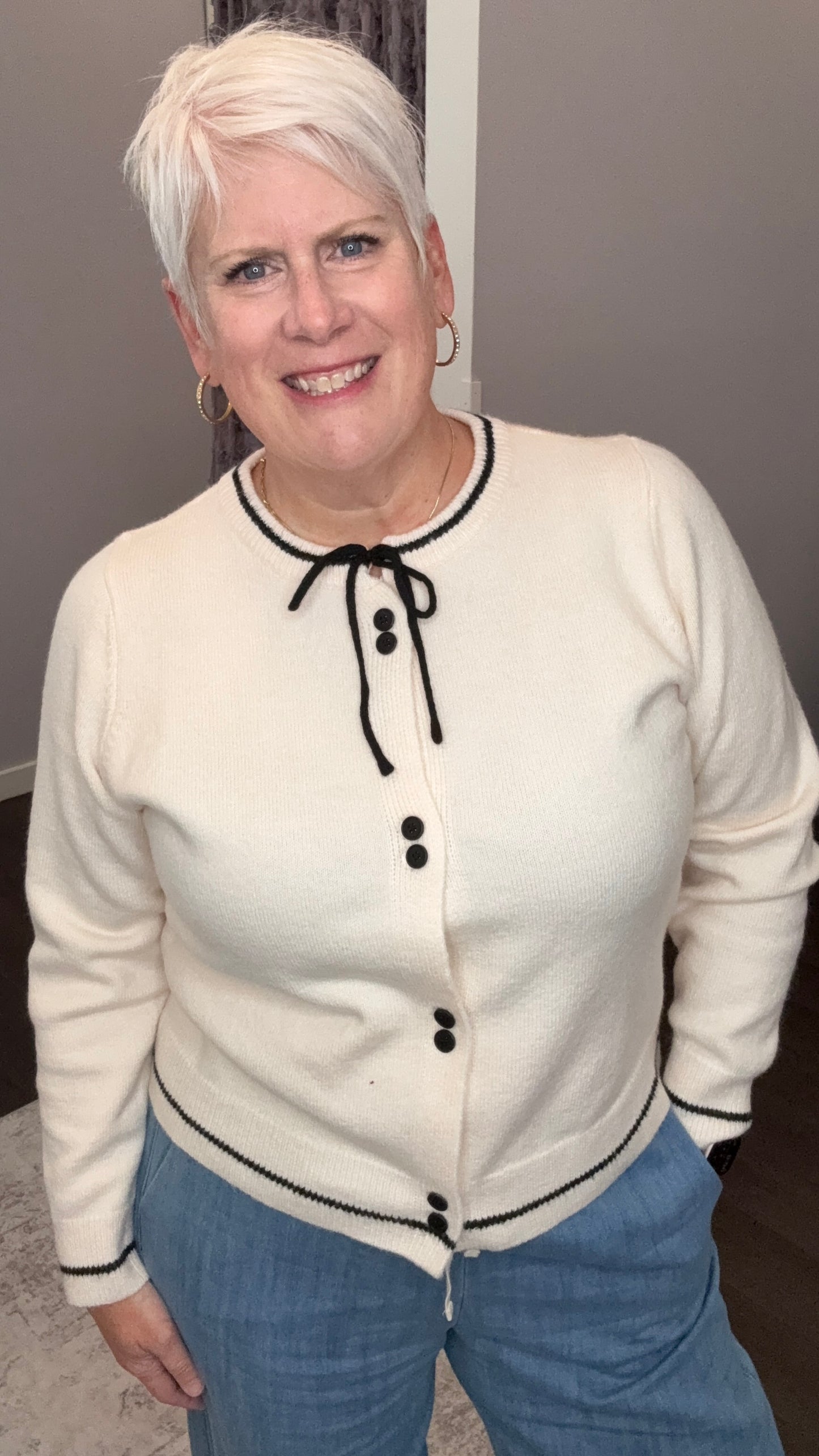 Parisian Whisper Cardigan