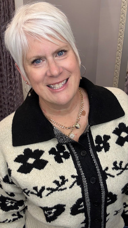 Bold Bloom Cardigan by Dex