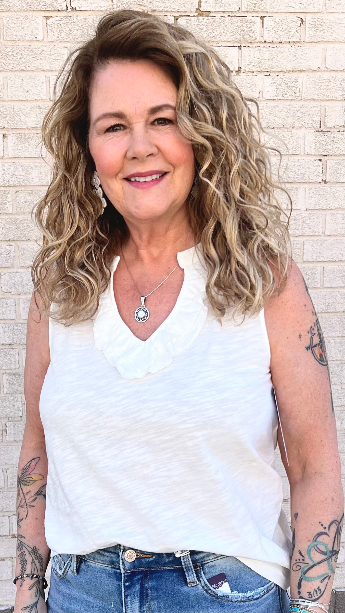 Ruffle Neck Tank