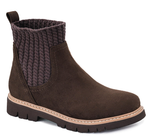 Keep Me Warm Boots in Chocolate Faux Suede by Corkys Footwear