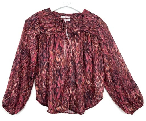 Alessia Blouse in Pomegranate Flame by Dear John