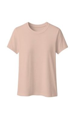 Asher Crew Neck Slub Knit Tee in Pale Dogwood by Dear John
