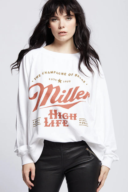 Miller High Life Pullover by Recycled Karma