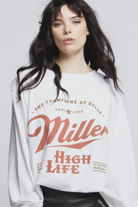 Miller High Life Pullover by Recycled Karma