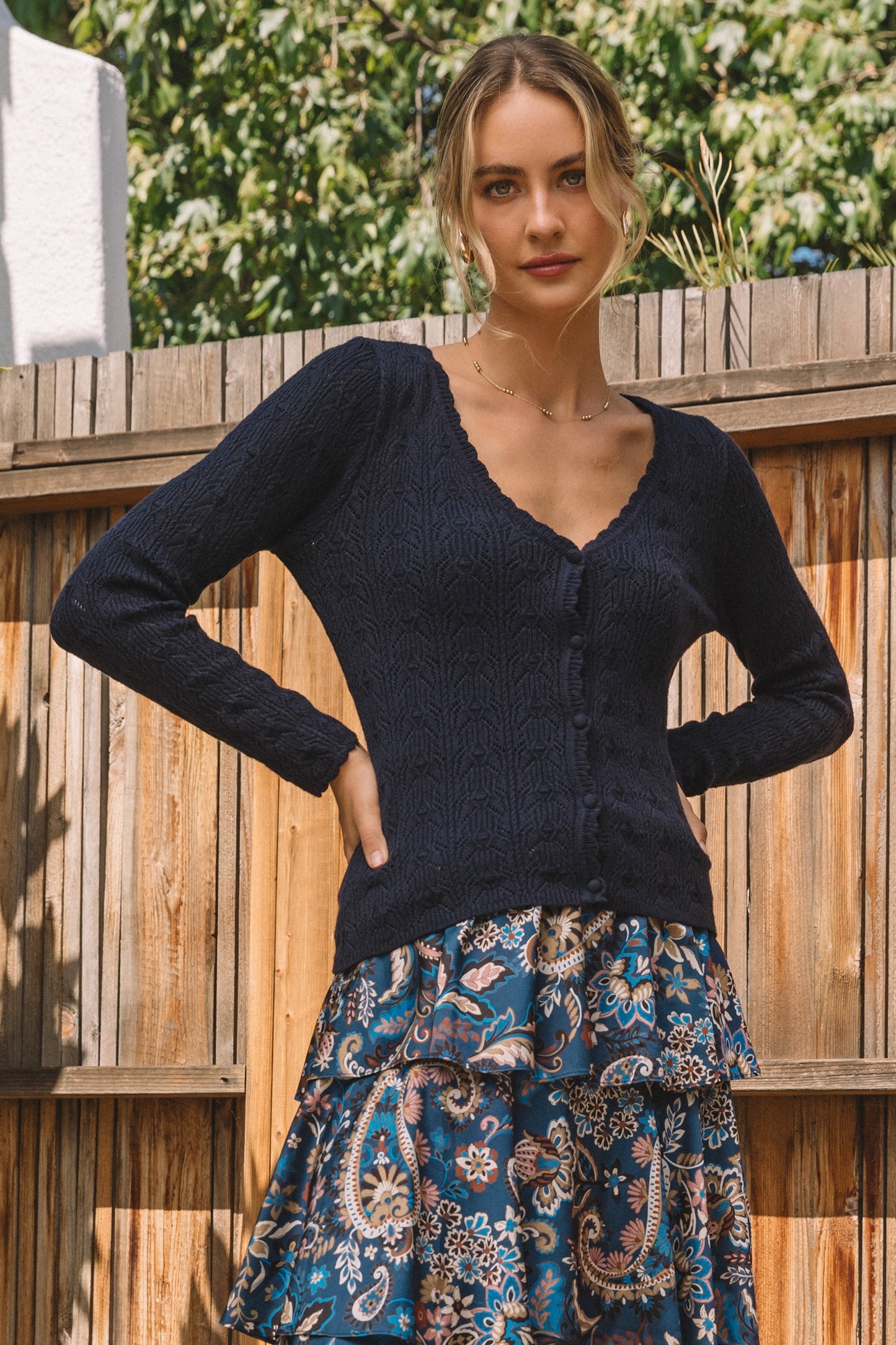 Eloise Pointelle Cardigan
