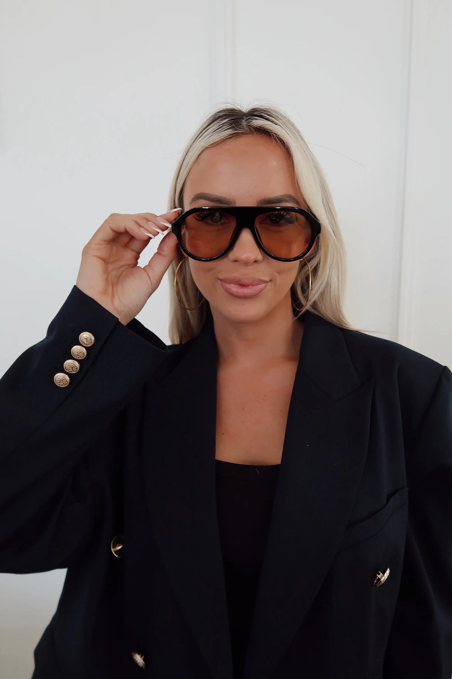 Thin Large Hoops By Chansutt Pearls