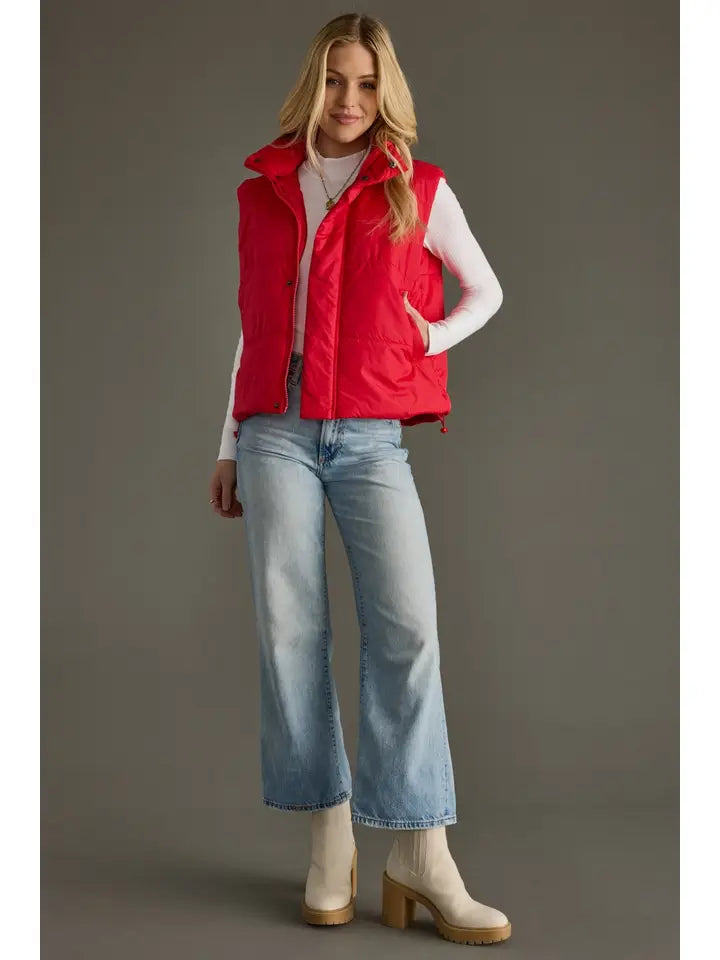Mistletoe Moment Puffer Vest