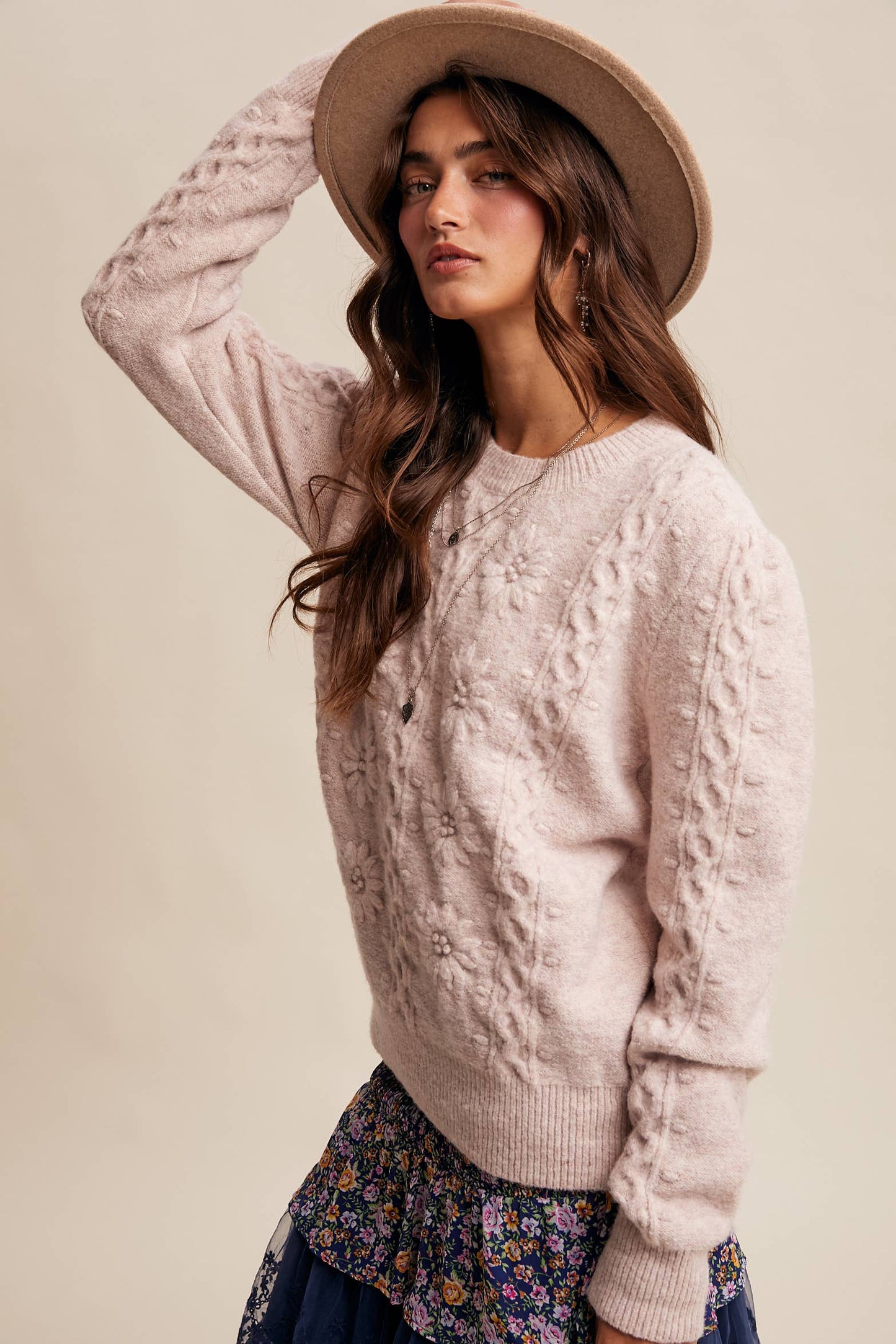 Blush Bloom Sweater